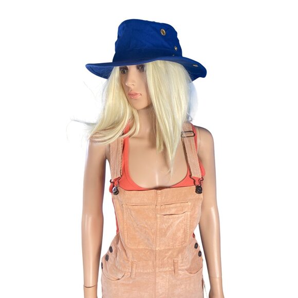 NWT Tilley T3 Cotton Duck Hat, Snap up, Navy, 71/2 60cm Canada MSRP$99 - Picture 13 of 17